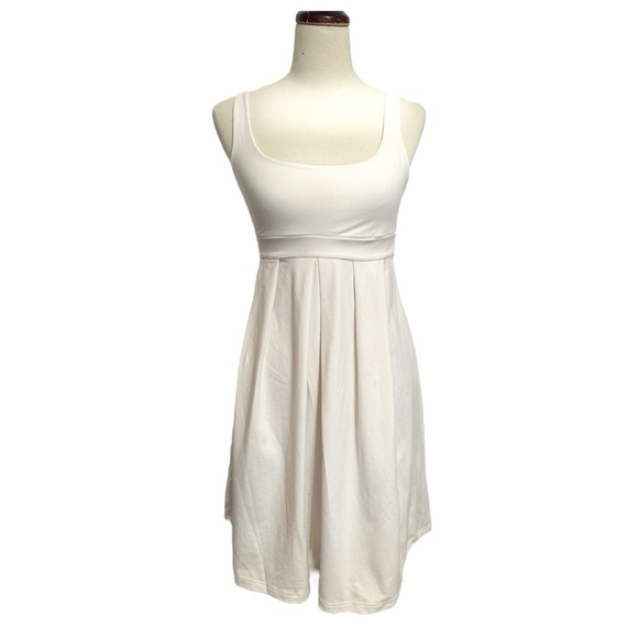 Susana Monaco White Fit & Flare Tank Dress Size Medium Balletcore - Picture 1 of 13